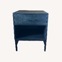 Black Wood Nightstands - Set of 2