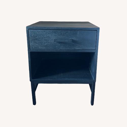 Used Black Wood Nightstands - Set of 2 for sale on AptDeco