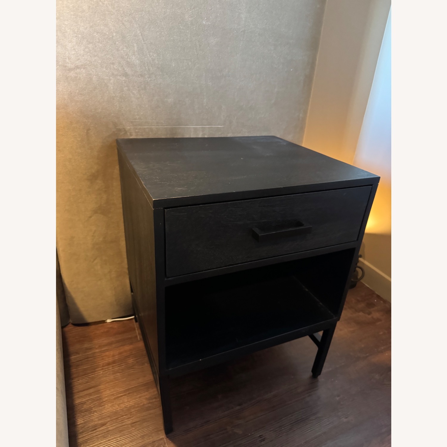 Black Wood Nightstands - Set of 2 - image-6