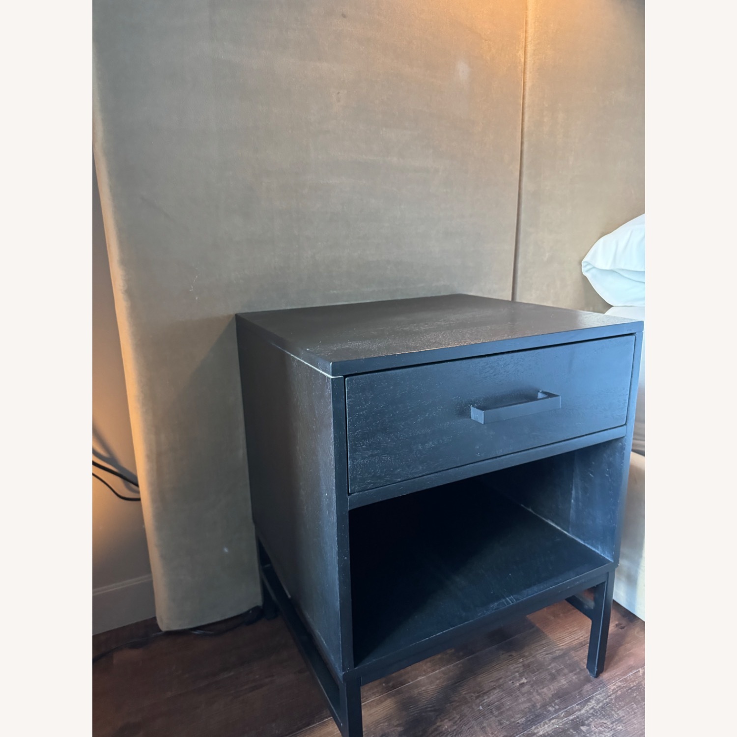 Black Wood Nightstands - Set of 2 - image-2