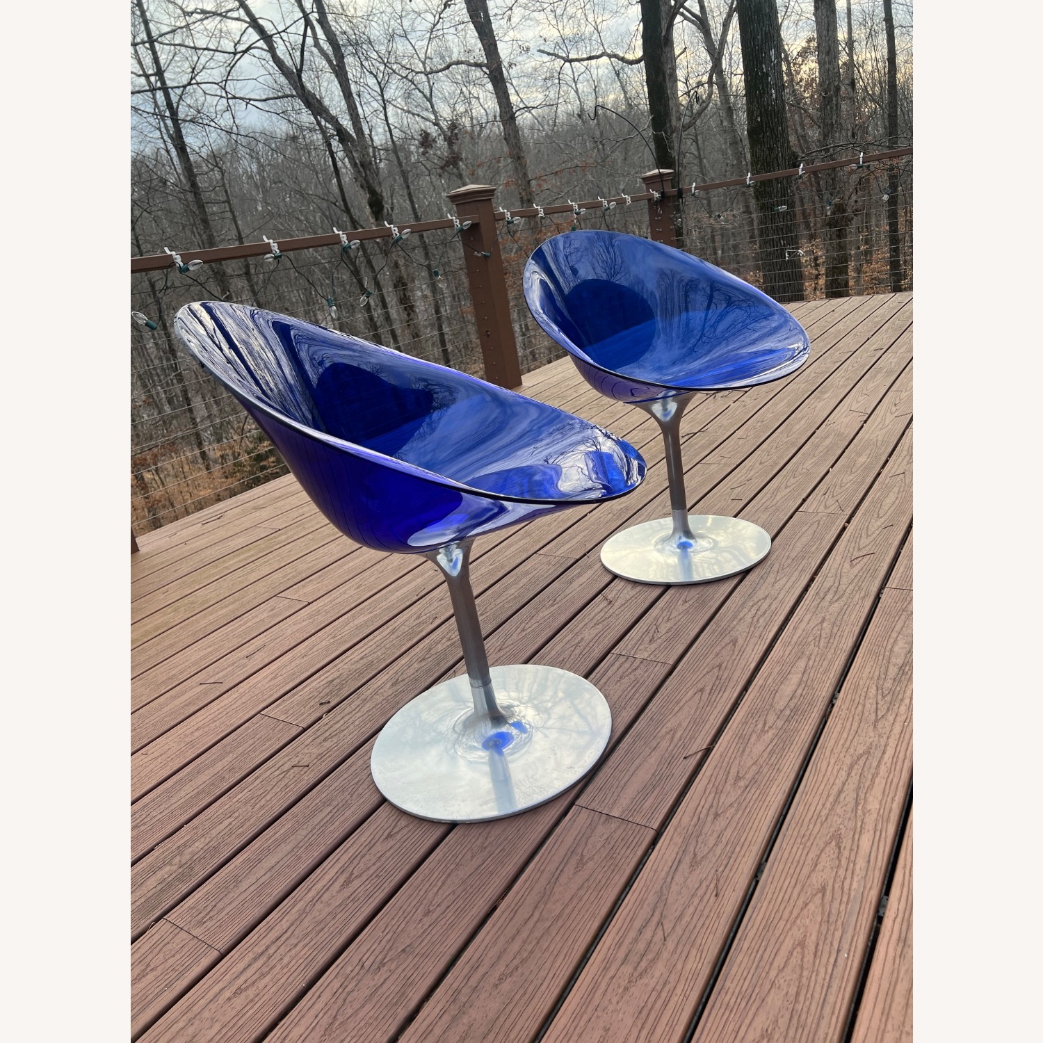 Vintage Philippe Starck “Eros” Swivel Chairs - image-1