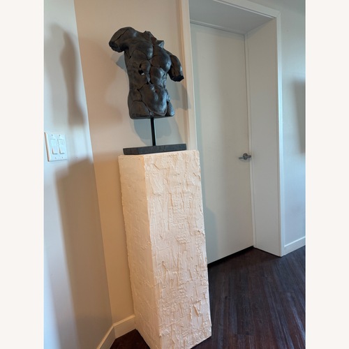 Used Abstract Torso Sculpture with Plaster Pedestal for sale on AptDeco