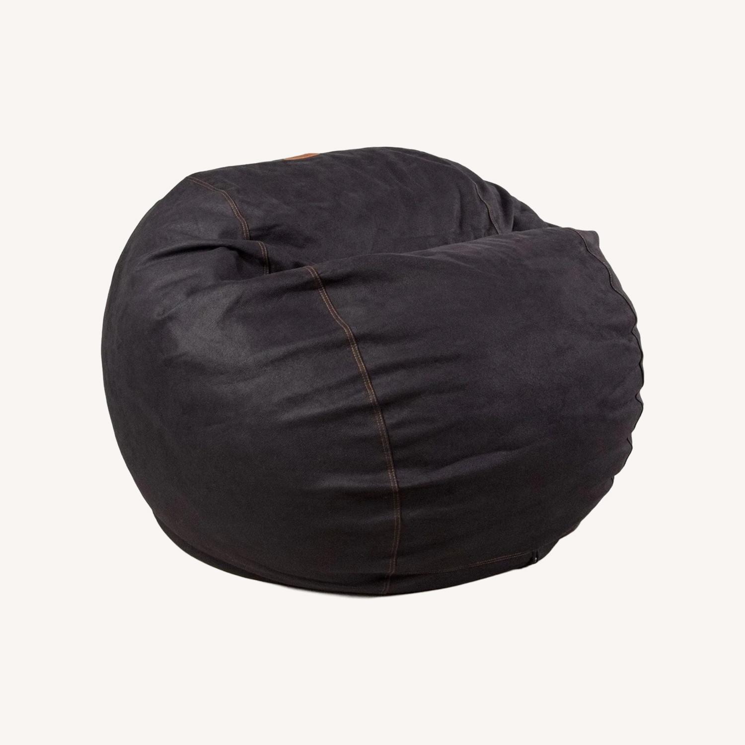 Cordaroys Original Black Faux Leather Queen Bed - image-6