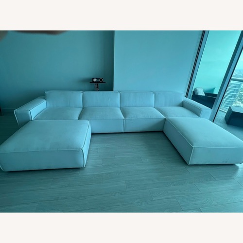 Used Modway White Restore 6-Piece Sectional Sofa for sale on AptDeco