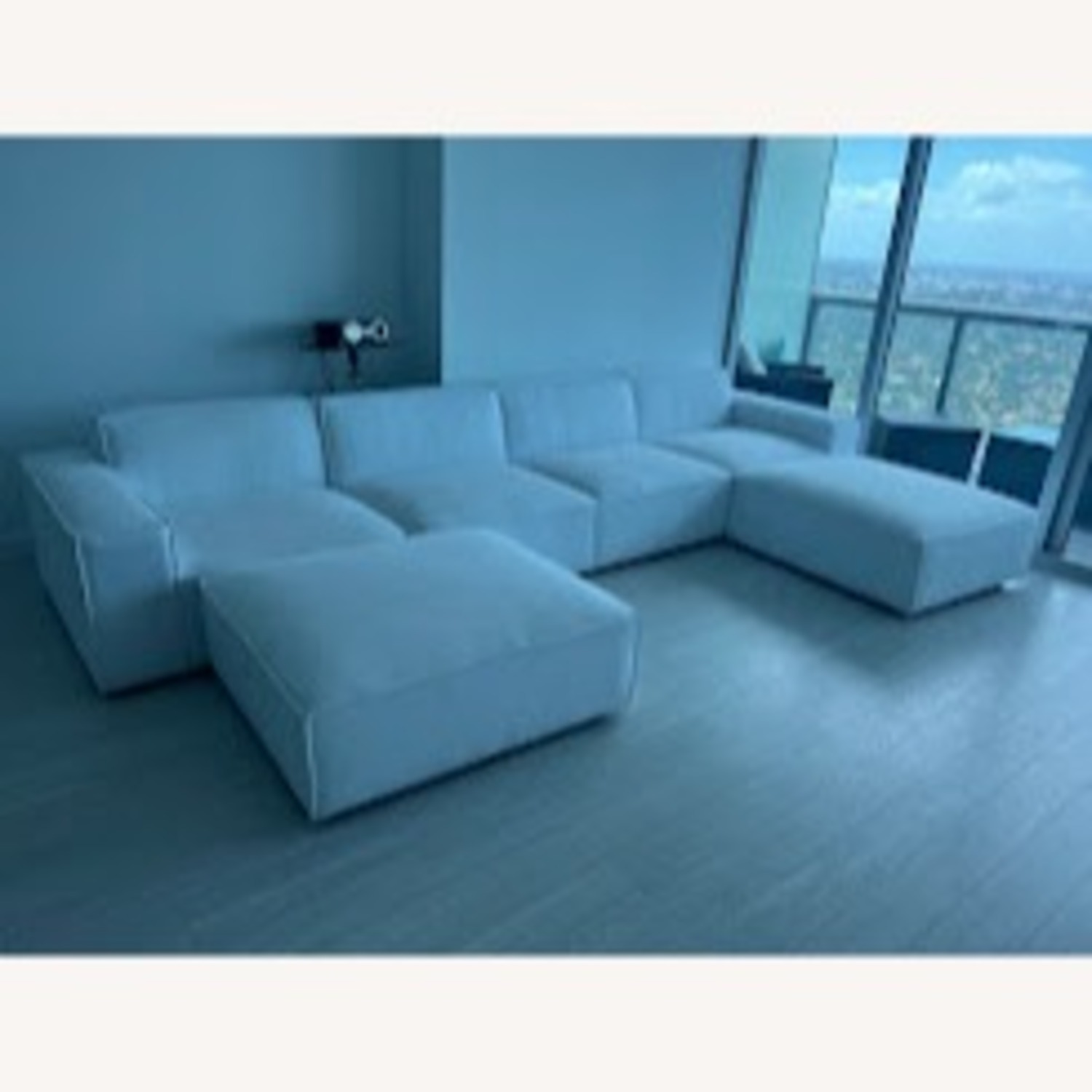 Modway White Restore 6-Piece Sectional Sofa - image-3