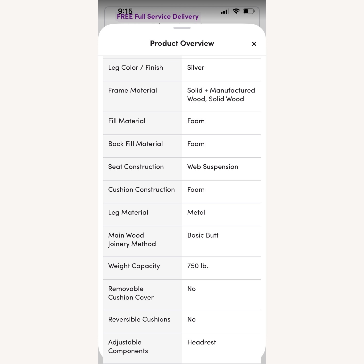  Gray Leather 3 piece sofa - image-10