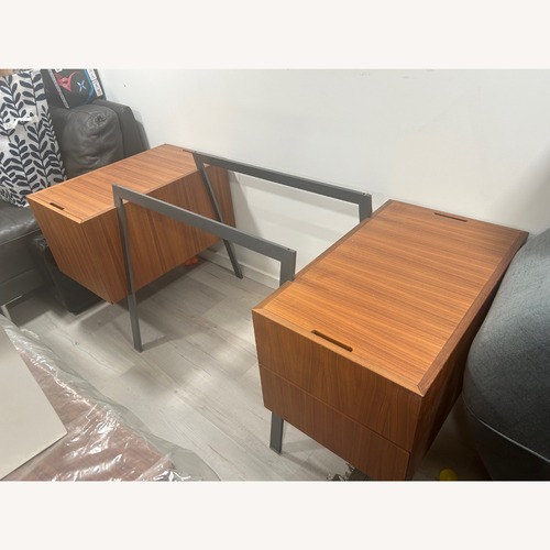 Used Design Within Reach Homework Glass Top Desk for sale on AptDeco