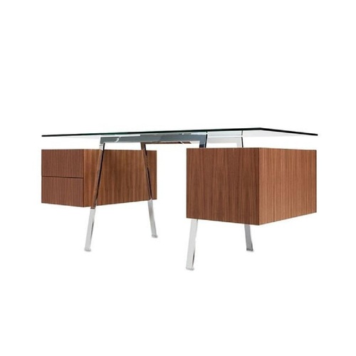 Used Design Within Reach Homework Glass Top Desk for sale on AptDeco
