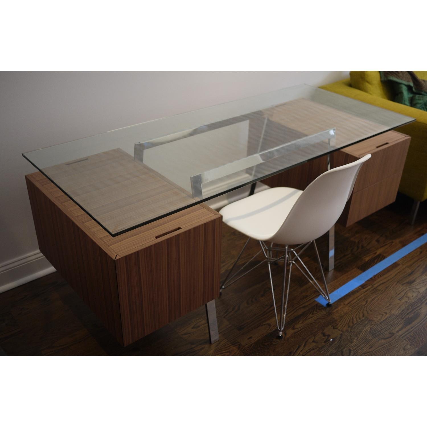 Design Within Reach Homework Glass Top Desk - image-6