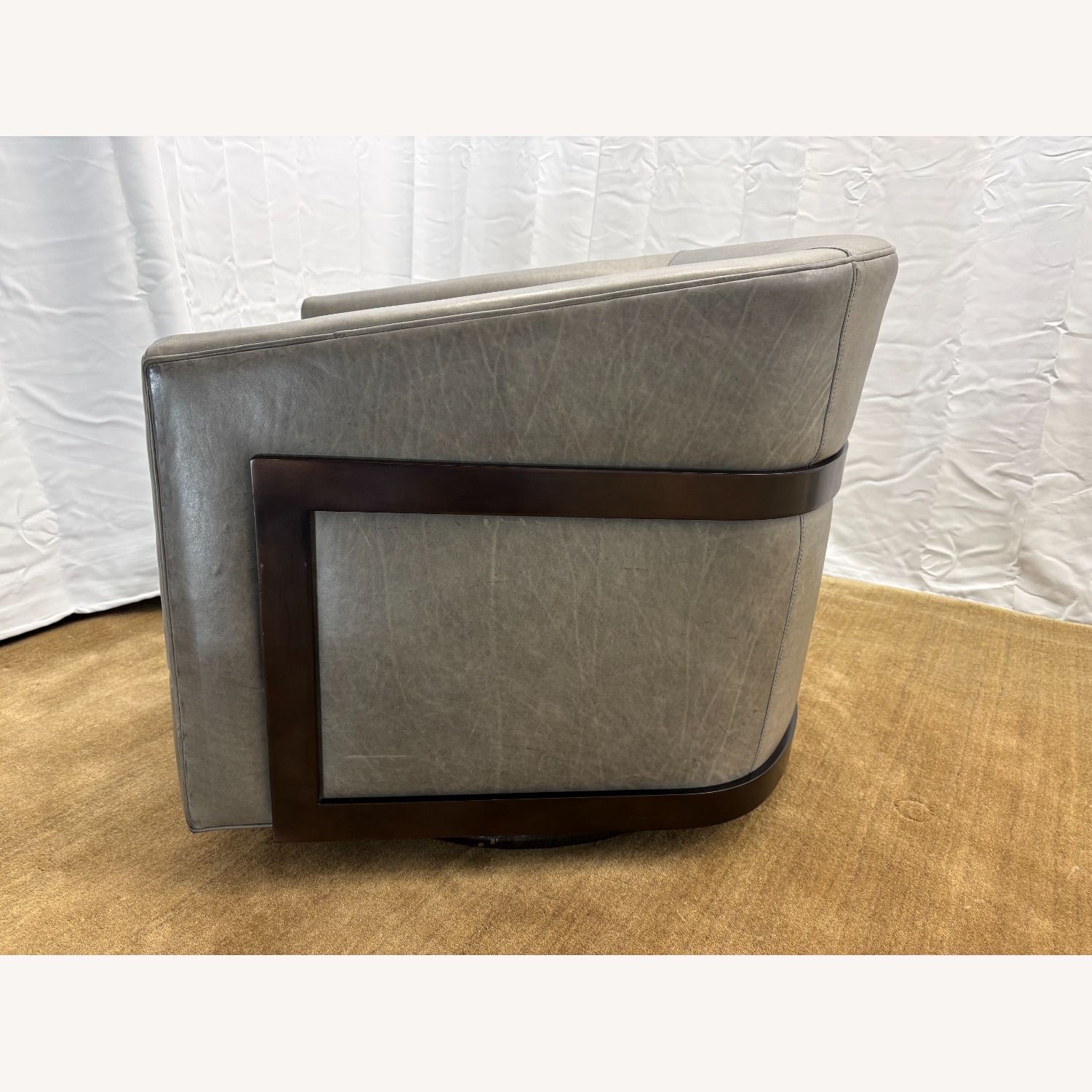 RH Reginald Leather Swivel Leather  - image-15