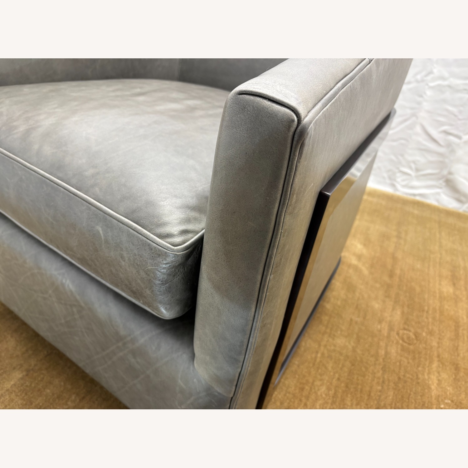 RH Reginald Leather Swivel Leather  - image-5