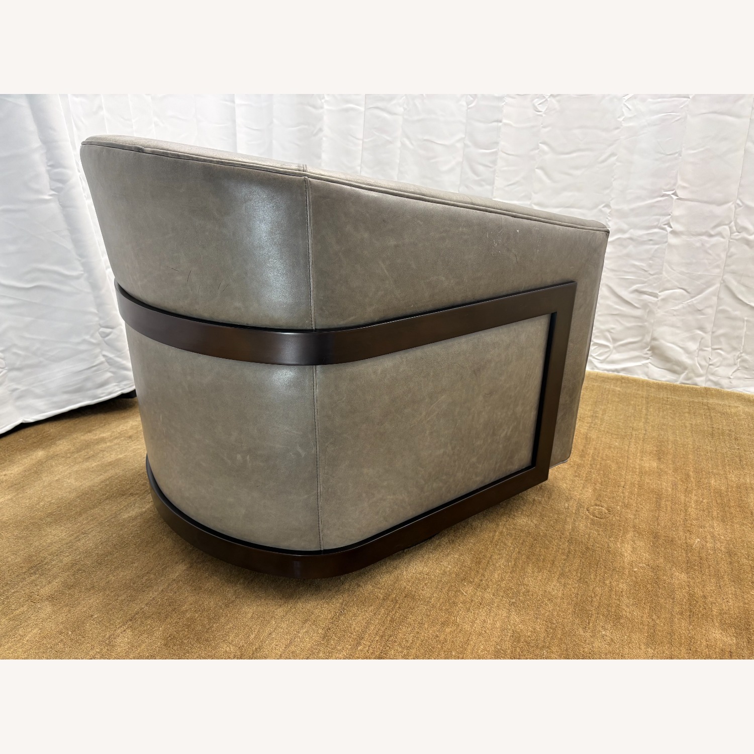 RH Reginald Leather Swivel Leather  - image-13