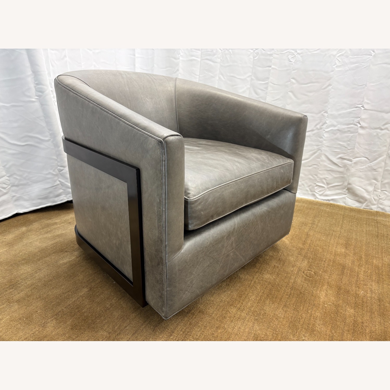 RH Reginald Leather Swivel Leather  - image-12