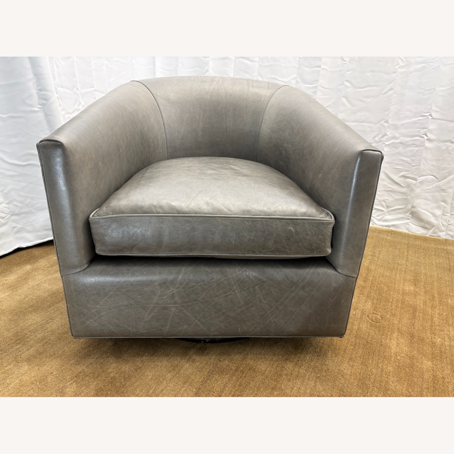 RH Reginald Leather Swivel Leather  - image-11