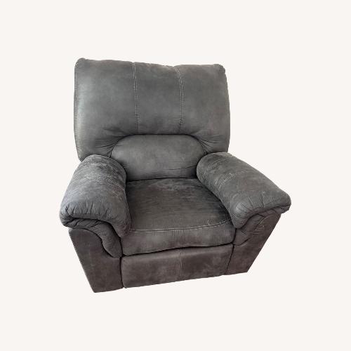 Used Ashley Furniture Dark Gray Fabric Recliner for sale on AptDeco