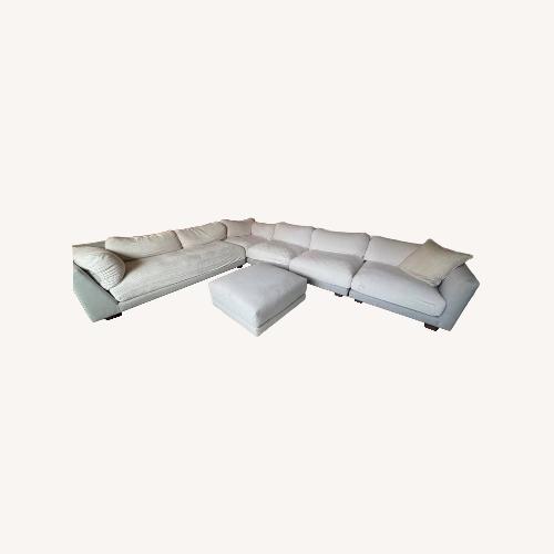 Used Room & Board Clemens Natural Fabric 3+ Piece Sectional for sale on AptDeco