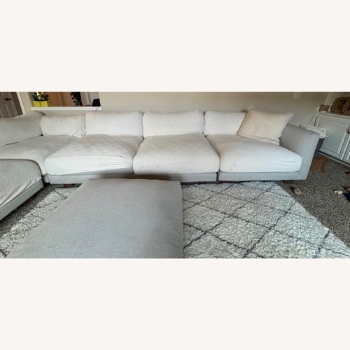 Used Room & Board Clemens Natural Fabric 3+ Piece Sectional for sale on AptDeco
