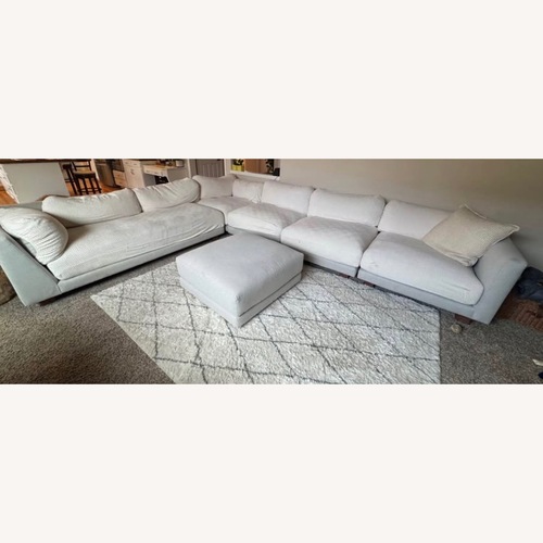 Used Room & Board Clemens Natural Fabric 3+ Piece Sectional for sale on AptDeco
