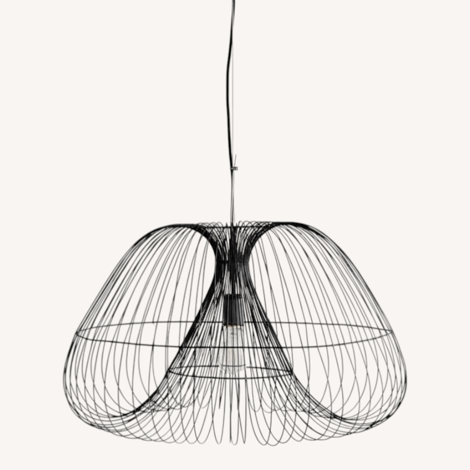 Crate & Barrel Cosmo Bronze Wire Pendant Light - image-0