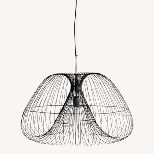 Used Crate & Barrel Cosmo Bronze Wire Pendant Light for sale on AptDeco