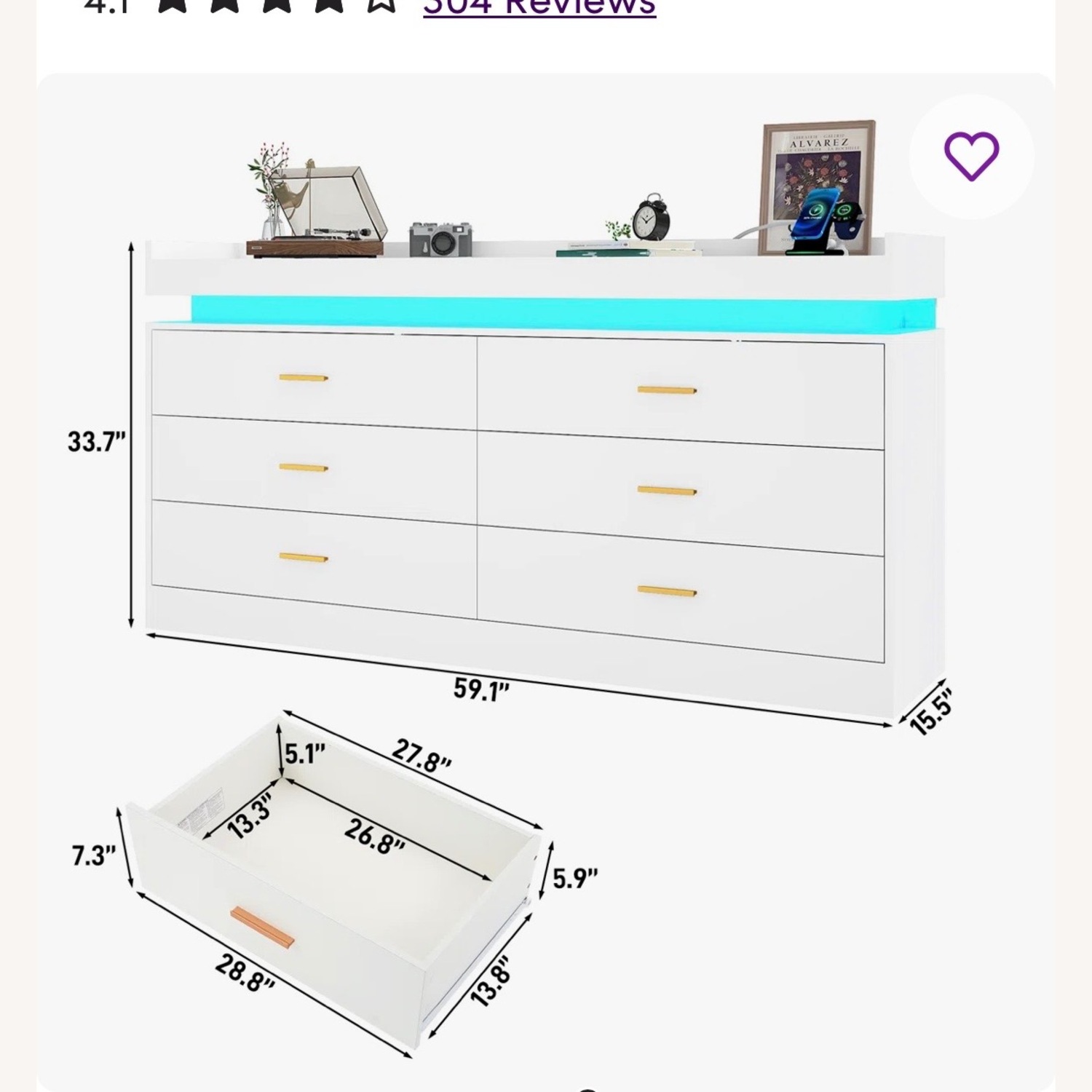 White Dresser - image-1