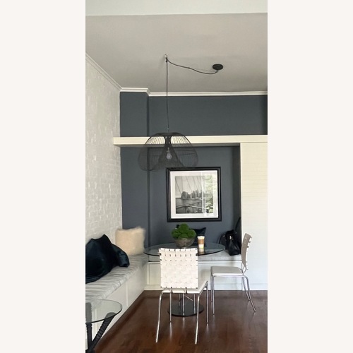 Used Crate & Barrel Cosmo Bronze Pendant Light for sale on AptDeco