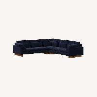 West Elm Harmony Midnight Velvet Harmony Sectional