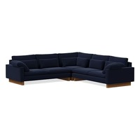 West Elm Harmony Midnight Velvet Harmony Sectional
