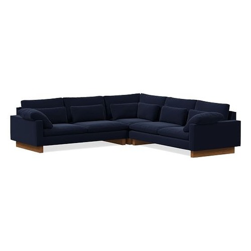 Used West Elm Harmony Midnight Velvet Harmony Sectional for sale on AptDeco