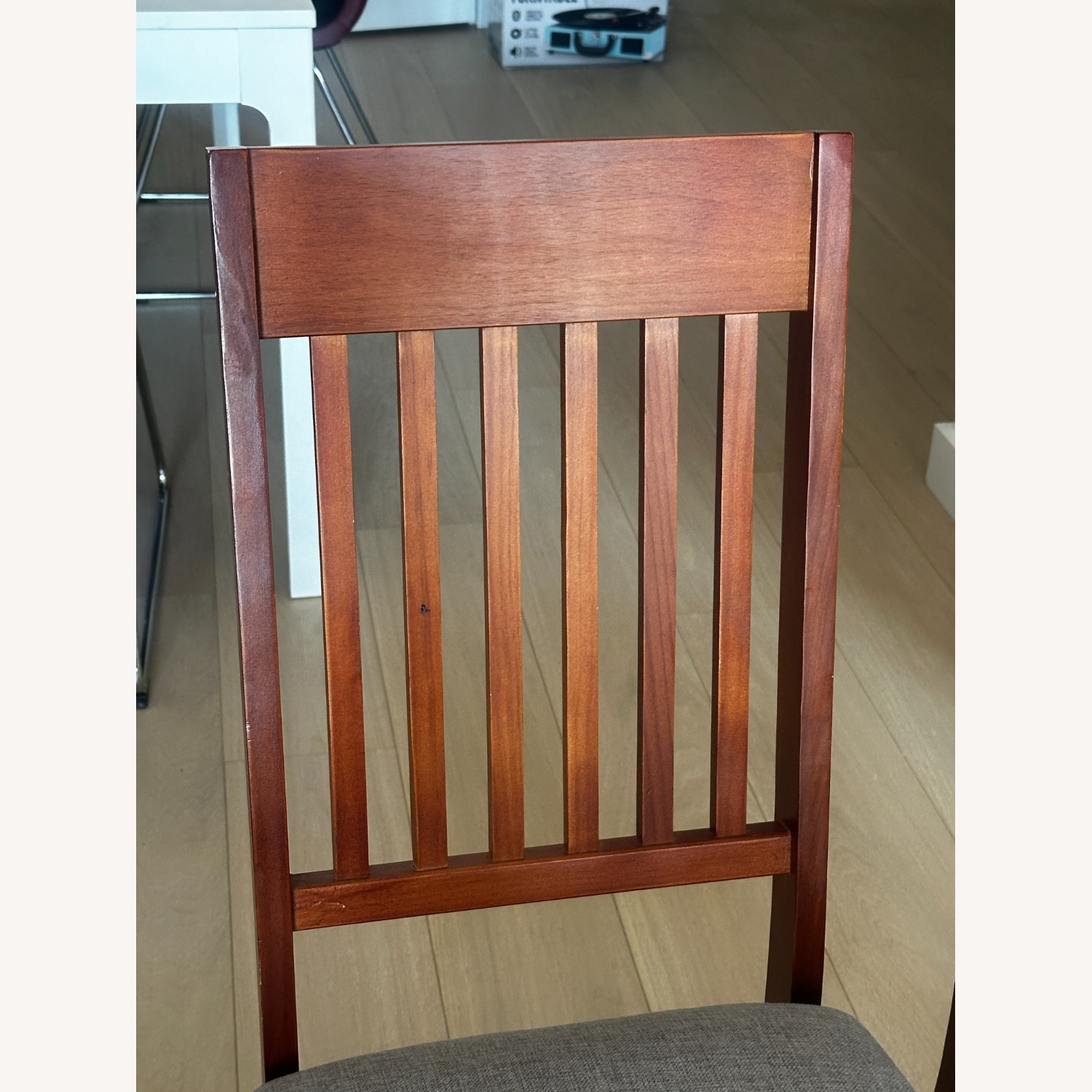 Light Brown Wood Dining Chairs - image-9