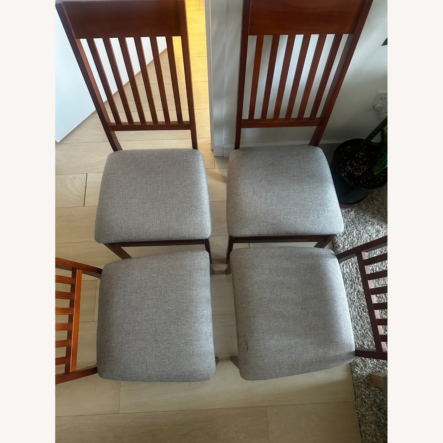 Light Brown Wood Dining Chairs - image-12