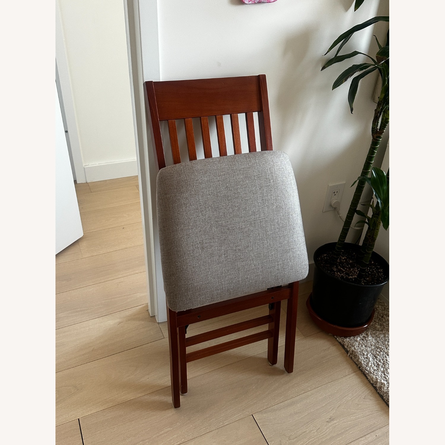 Light Brown Wood Dining Chairs - image-2