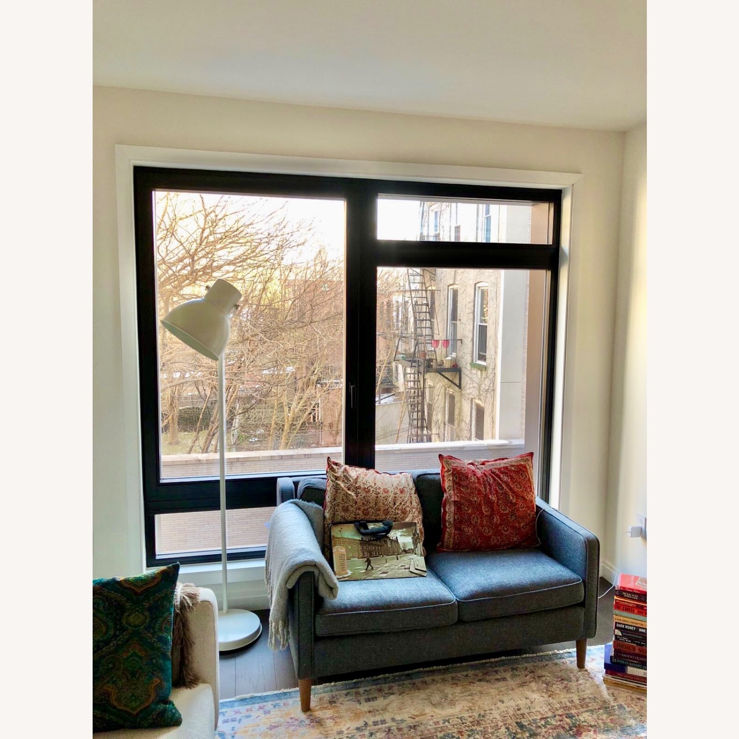 West Elm Hamilton Dark Gray Fabric 2 Seater Sofa - image-3