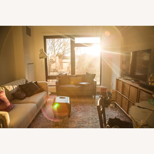 Used West Elm Hamilton Dark Gray Fabric 2 Seater Sofa for sale on AptDeco