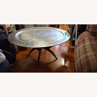 Spiderleg Silver Metal Coffee Table