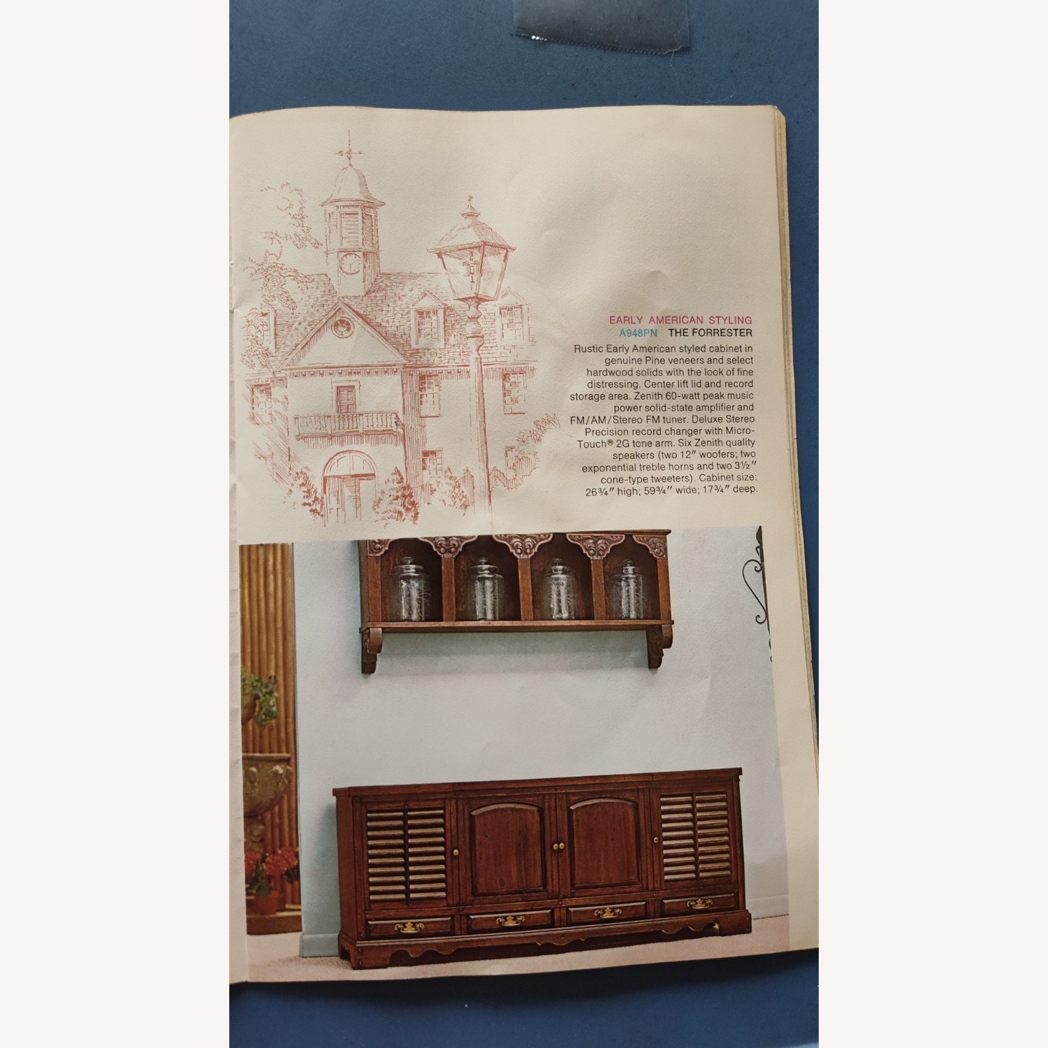 Vintage Zenith Stereo Console Mahogany  - image-23