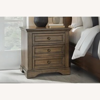 Charleigh Dark Brown Wood Nightstands