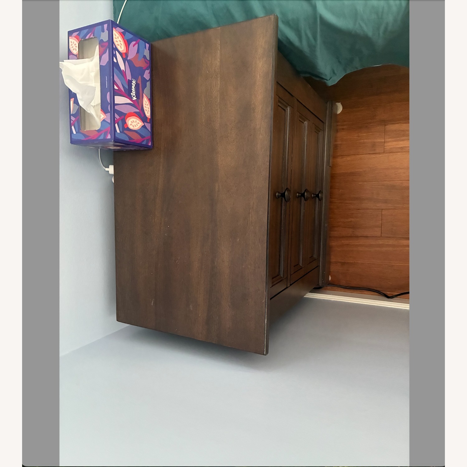 Charleigh Dark Brown Wood Nightstands - image-3