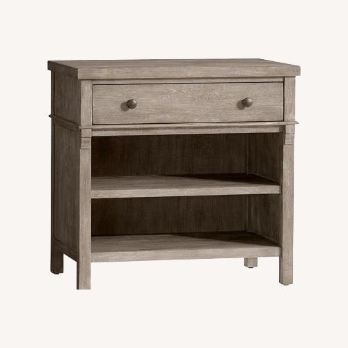 Used Pottery Barn Gray Wash 29” Nightstand for sale on AptDeco