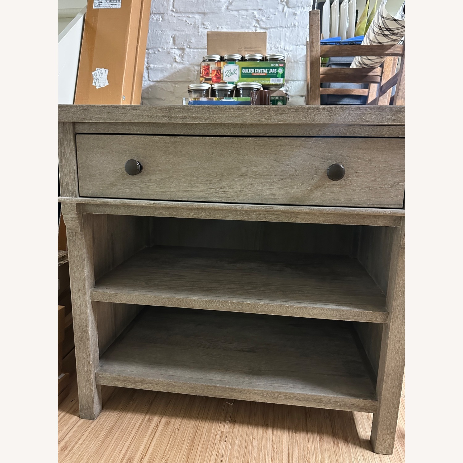 Pottery Barn Gray Wash 29” Nightstand - image-3