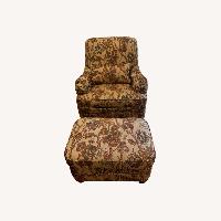Ethan Allen Armchair & Ottoman