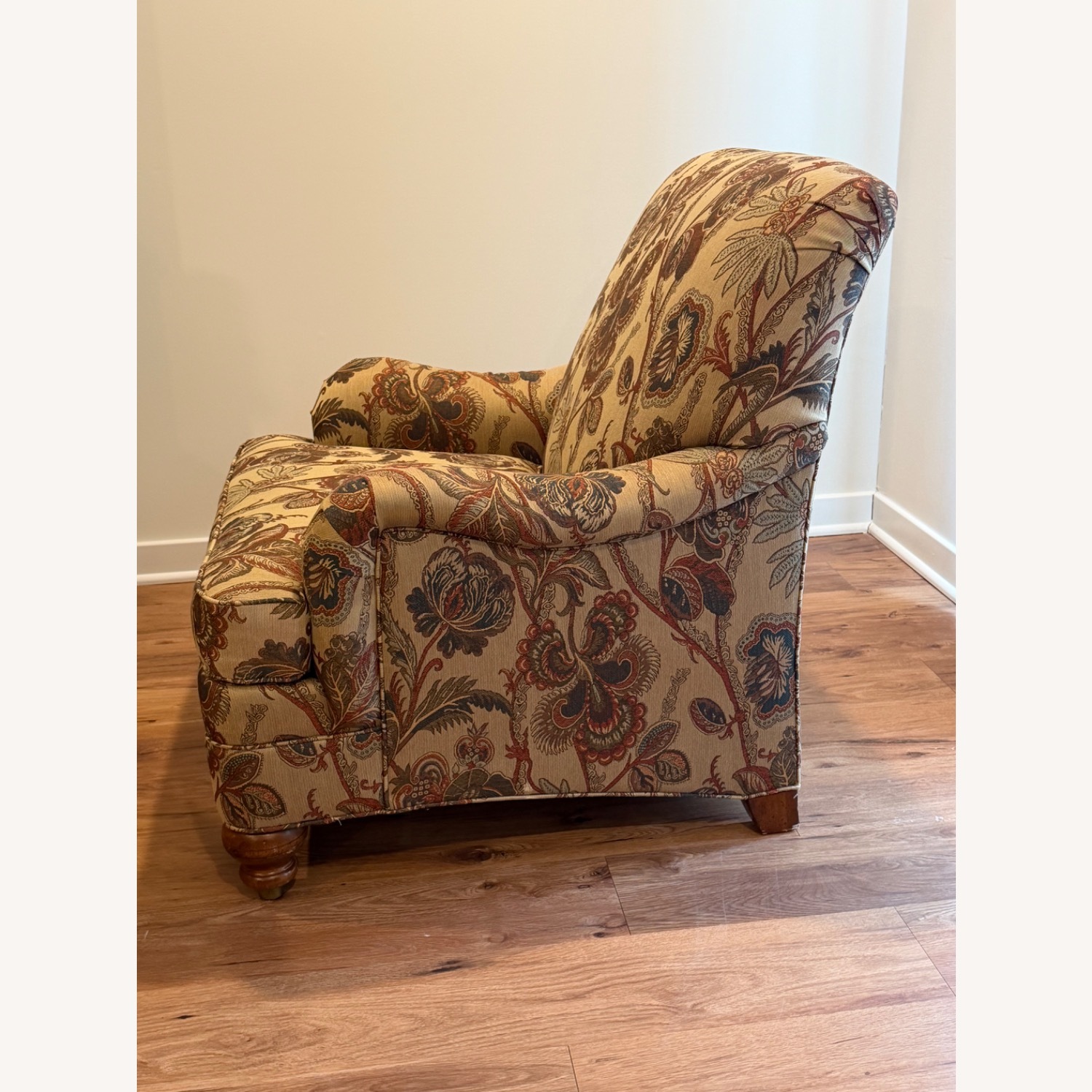 Ethan Allen Armchair & Ottoman - image-1