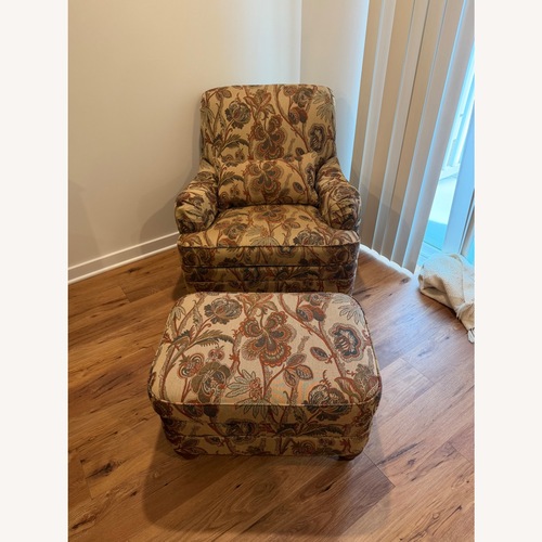 Used Ethan Allen Armchair & Ottoman for sale on AptDeco