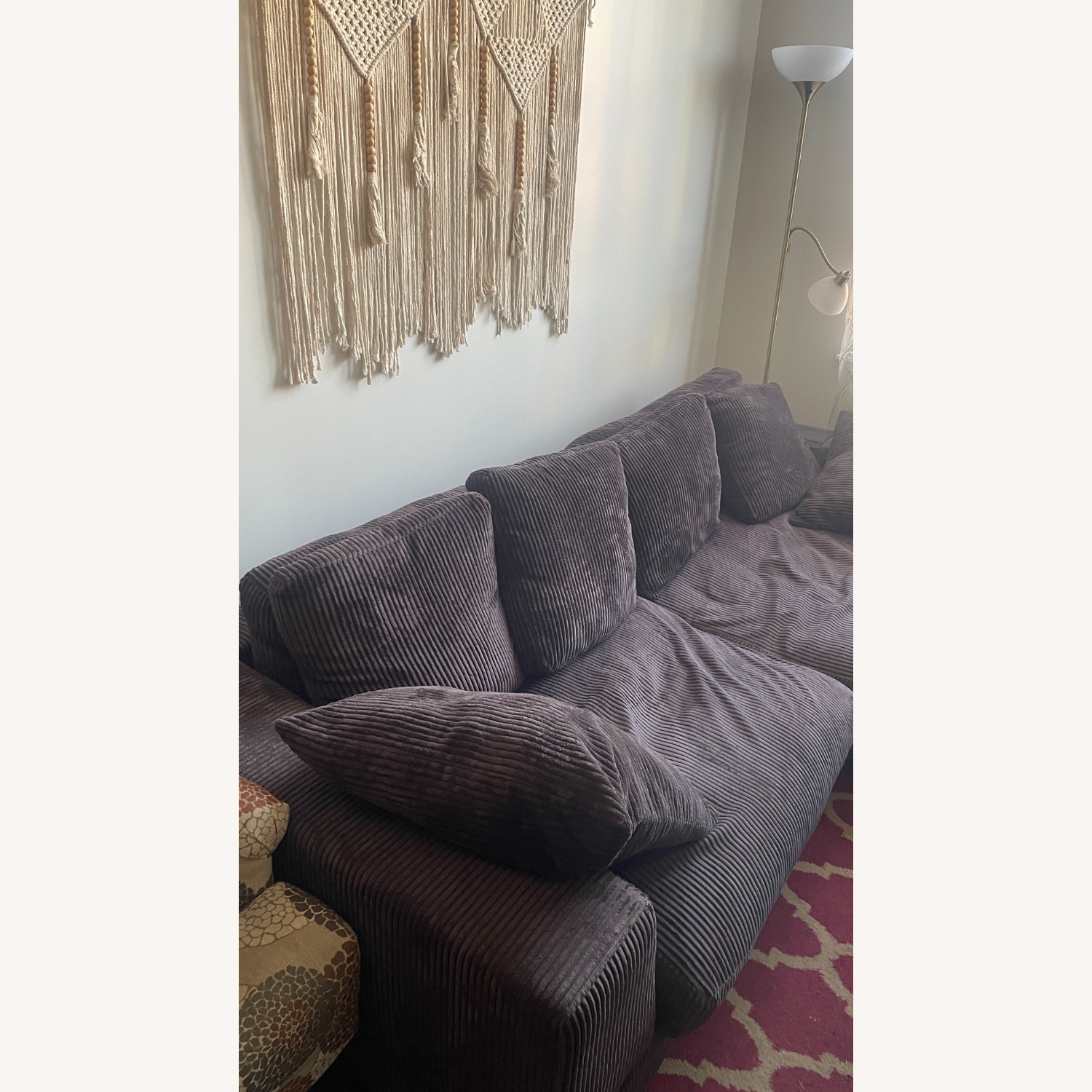 AllModern Lonsdale Dark Brown Fabric 2 Piece Sectional - image-4