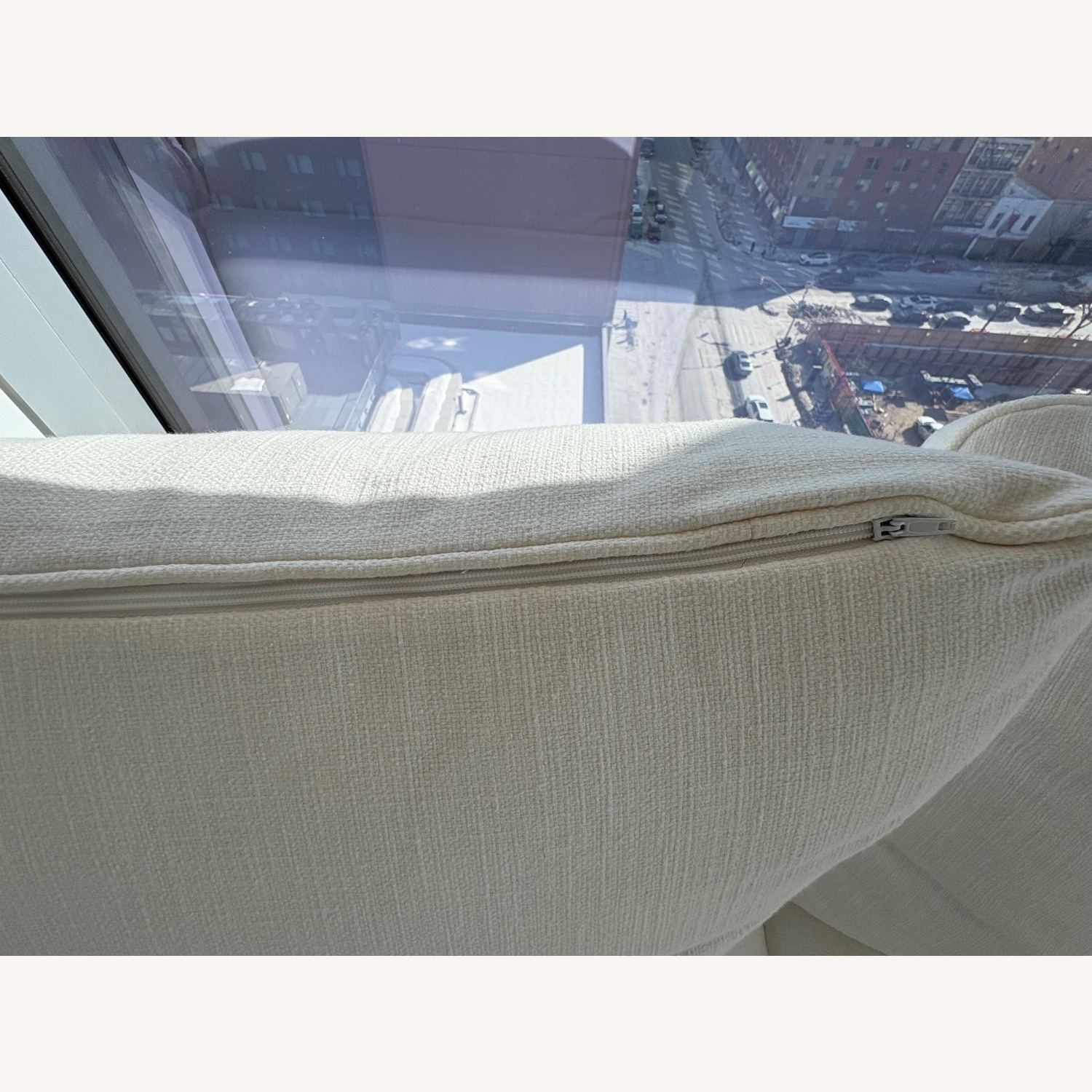 CB2 Lumis White Fabric 4+ Piece Sectional - image-5