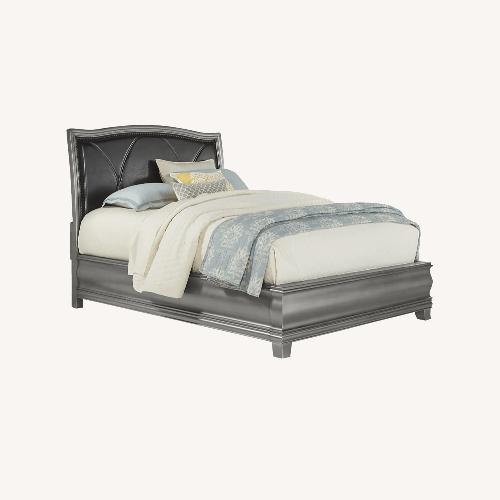 Used Alexi Silver 7 Pc King Panel Bed for sale on AptDeco