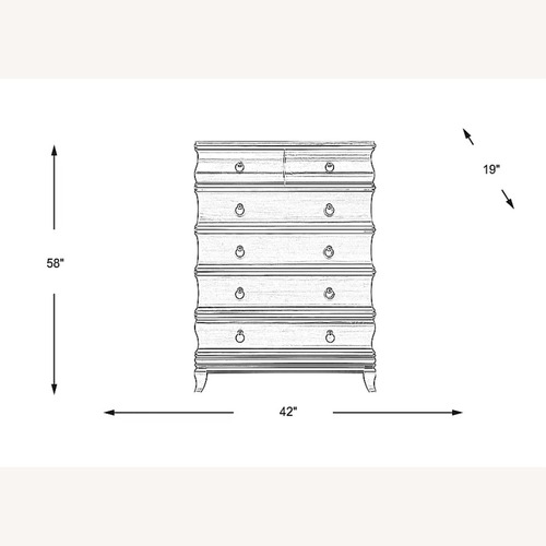 Used Alexi Silver Tall Chest  for sale on AptDeco