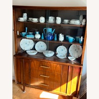 Vintage Hardwood China Cabinet from the 50s