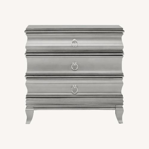 Used Alexi Silver Gray Nightstand for sale on AptDeco