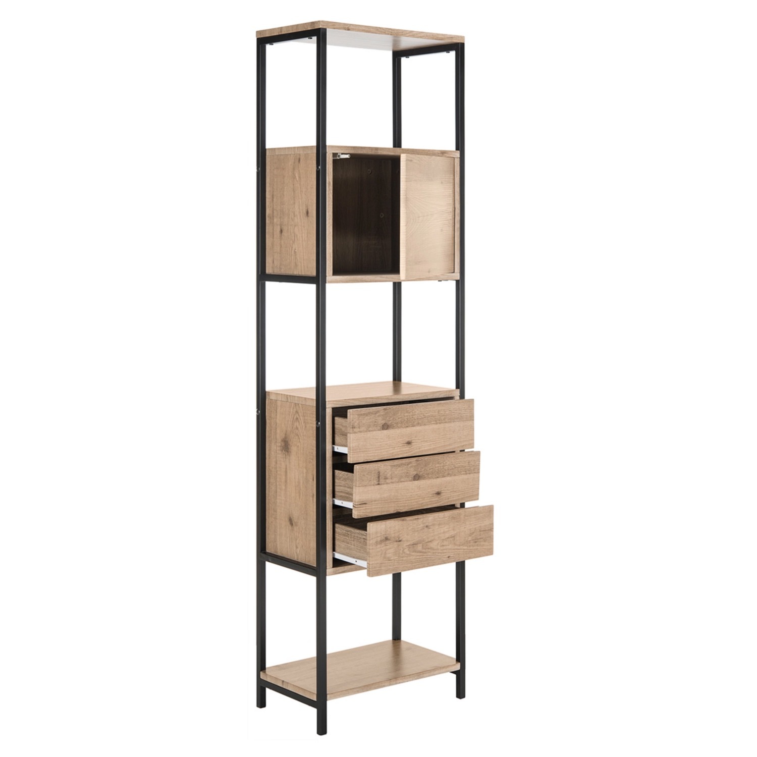 Safavieh Gabrielle Oak Etagere Bookcase - image-1
